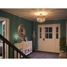 Four chairs furniture recommends placing it in your entryway or bedroom. Zander Distressed White Wood Bead 3 Light Semi Flush Mount Overstock 21422701