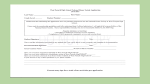 To use the nhs app you must be aged 13 and over and registered with a gp surgery in england. West Forsyth High School National Honor Society Application Information Ppt Download