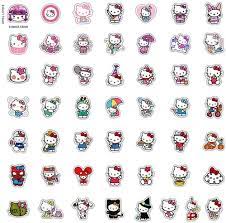 50pcs hello kitty stickers pack kitty white theme waterproof sticker decals for laptop water bottle skateboard luggage car bumper hello . Hello Kitty Stickers Wholesale Sticker Supplier