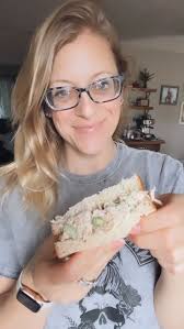 Kristy’s Chicken Salad , I eat this chicken salad often for lunch and love  it! It tastes best with a rotisserie chicken. , RECIPE: (Makes 3 cups), 1.  Shred 1 rotisserie chicken. This should get you 3 ...