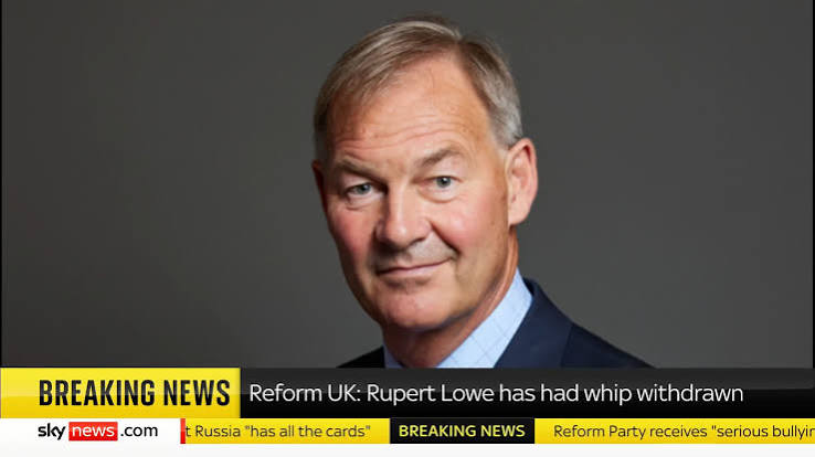 BREAKING: Reform UK MP Rupert Lowe MP has had his whip withdrawn., It comes after he was reported to the police over alleged threats of physical violence against the party's chair., 🔗 ...