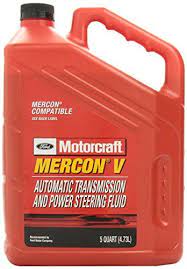 Genuine Ford Xt 5 5qm Mercon V Automatic Transmission And Power Steering Fluid 5 Quart