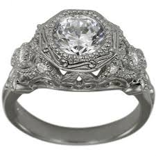1920's engagement rings for women, and authentic unique replica art deco engagement ring styles from the 1920's and 1930's. Art Deco Diamond Ring Setting Vintage Engagement Ring Bezel Set 1 25ct 14k Gold Ring Dacarli