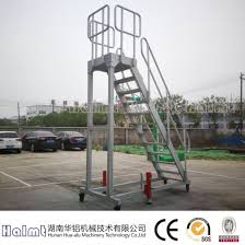 The stair nose angle is determined and the wood posts are cut to length. China Aluminum Industrial Portable Stairs And Railing China Stairs Portable Stairs