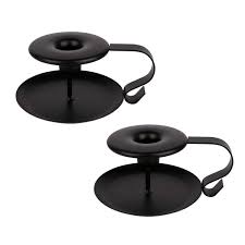 Taper candle holder pan with handle metal craft supply farmhouse primitive country rustic decor accent piece table decor color black cedarmountainman 5 out of 5 stars (454) $ 10.95 free shipping add to favorites 3 tier black metal pillar candle holder inspirationsbybrook 5 out of 5 stars. Yeeco Wrought Iron Taper Candle Holders Black Metal Candlestick Holder With Handle For Taper Candles Set Of 2 Buy Online In Qatar At Qatar Desertcart Com Productid 175250251