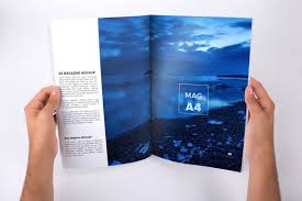 Holding A4 Magazine Opened Mockup Original Mockups Health Magazine Layout Magazine Alcohol Abuse