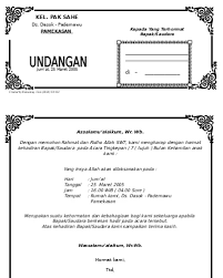 Dari kedua jenis surat ini mempunyai tujuan tersendiri dan tidak dapat digunakan di sembarang tempat. Contoh Surat Undangan 1000 Hari Orang Meninggal Penggambar