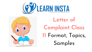 Further things to consider when writing response letters to government officials. Letter Of Complaint Class 11 Format Topics Samples