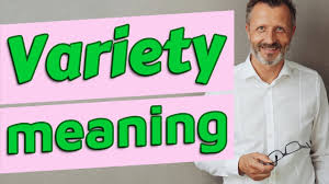 The characteristic of often changing and being different: Variety Meaning Of Variety Youtube