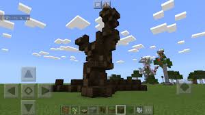 マイクラpe 大きな木を作ろうシリーズ第二弾 秋の木 マインクラフトで大きな街を作っていくよ バニラで建築日記