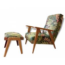 Rare Fauteuil Ergy Annees 50 Tissu Exotique Lancel Vendu Par Gewn5 8 39 S Essey Les Nancy 54 Meurthe Et Moselle Hauteur Fauteuil Materiau Bois Bois