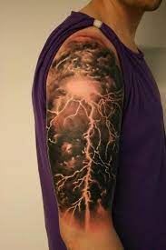 At tattoounlocked.com find thousands of tattoos categorized into thousands of categories. 35 Ultimate Lightning Tattoo Designs Storm Tattoo Half Sleeve Tattoos For Guys Lightning Tattoo