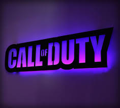 40 Led Lighted Call Of Duty Inspired Wall Art Cod Video Etsy Game Room Decor Game Room Lighting Game Room