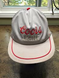 Vintage Coors Light Hat 80s Beer Booze Snapback Red Stripe Etsy Hats Red Stripe Coors Light
