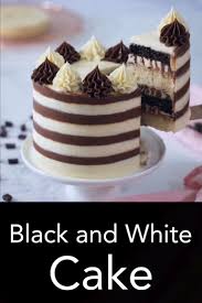 Black And White Cake In 2020 Vanilla Cake Recipe Chocolate And Vanilla Cake Chocolate Cake Recipe Easy