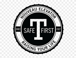 Polo shirt 36, raincoat 67, safety pin 48. Safety First Nouveau Elevator Logo Clipart 1623037 Pikpng