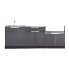 Newage Products Armoires Gris Ardoise Pour Cuisine Exterieure 3 Pieces 65287 Reno Depot