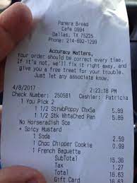 We did not find results for: Receipt From You Pick Two Priced Separately Picture Of Panera Bread Dallas Tripadvisor