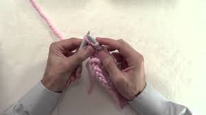 (k1 through back loop, k1) in next st, insert left needle from left to right under vertical strand between stitches just made, knit this strand through back loop. Knitting How To Double Knit Increase Double K Inc Youtube