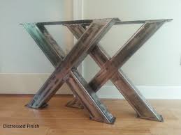 Grosse X 4 X 4 Pieds De Table En Acier Par Dirtfrogfurniture Table Legs Steel Table Legs Steel Table