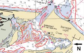 Barnegat Inlet Nj 0 M Contour Lines At Mllw Of Sdb