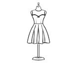 Sumerge una esponja en la mezcla de lejía y aplícala en zonas específicas del pantalón. Dibujos De Vestidos Para Colorear Dibujos Net