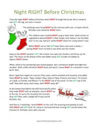 Printable The Night Right Before Christmas Poem Printable Christmas Games Printable Christmas Games Christmas Poems Christmas Gift Games