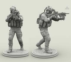 Soldier Sculptures Soldier Us Navy Seals Military Action Figures