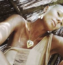 Bisjoux Leo Necklace Peridot Eyes Solid Brass 20-22” Chain Logo Stamped