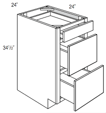 We offer drawer base cabinets with 1, 2, 3, 4 or 5 drawers, which allow you the flexibility you need to. Db24 Yarmouth Slab 3 Drawer Base Cabinet Wholesale Cabinet Supply