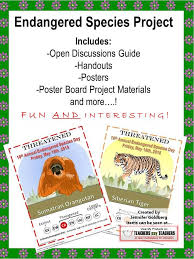 I Had Super Fun Creating The Endangered Species Project It Includes 18 Di Endangered Species Project Endangered Species Activities Endangered Animals Project