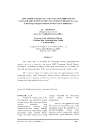 Search and apply for the latest marketing supervisor jobs. Https Media Neliti Com Media Publications 32652 Id Analysis Of Marketing Strategy Implementation Guidance Services In Improving Stu Pdf