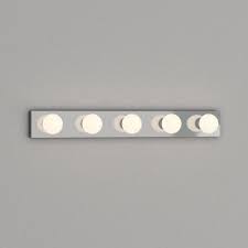 Thomas Lighting 5 Light Chrome Wall Vanity Light Sl74154 The Home Depot