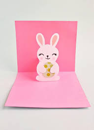 Download and print our free easter printable bunny box template, and if desired, the inner liner, onto your cardstock. Pop Up Bunny Easter Card Cute Easter Craft For Kids With Free Printable