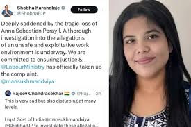 അമിതജോലിഭാരത്തെ തുടർന്ന് EYലെ മലയാളി ജീവനക്കാരി മരിച്ച സംഭവത്തിൽ കേന്ദ്ര  സർക്കാർ അന്വേഷണം| EY company Malayali woman employee anna sebastian perayil  death will ...