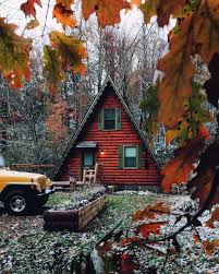 24 2 K Mentions J Aime 177 Commentaires Roam The Planet Roamtheplanet Sur Instagram A Frame Jeep Autumn Leaves And A S House Cabin Purpose Of Travel