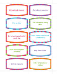 These are perfect for keeping with you to share a nice compliment with someone who needs a little pick me up. Over 200 Random Acts Of Kindness Ideas