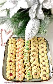 We love nothing more than being able to get the family together and bake a cookie a day until the big holiday. Christmas Spritz Cookies Valya S Taste Of Home