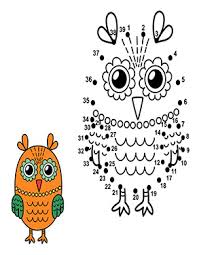 Ausmalbild malen nach zahlen malen nach zahlen. Zahlen Bilder Zahlen Verbinden Zahlenbild Uhu