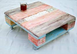 My inspiration for making the pallet coffee table on casters was i had seen a few versions i liked but wanted to put my own spin on the idea. Colorful Pallet Coffee Table With Wheels Easy Pallet Ideas
