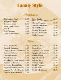 Family Style Menu 1 Desain