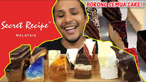 Aku Borong Semua Kek Secret Recipe Mukbang Malaysia Mabuk Kek Youtube