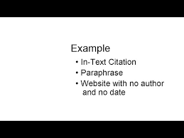 Website No Author No Date Cite Youtube