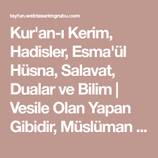 Kur An I Kerim Hadisler Esma Ul Husna Salavat Dualar Ve Bilim Vesile Olan Yapan Gibidir Musluman Guzel Ahlaklidir Nefreti Siddeti Dualar Kuran Rehber