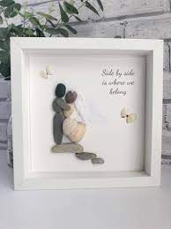 Wedding Picture Frame Wedding Pebble Picture Personalised Wedding Picture Wedding Gift Wedding Frame Gift Wedding Frame Gift Wedding Picture Frames Pebble Pictures
