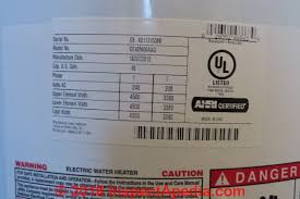 Ge Water Heater Age Decoding Guide Ge Water Heater Manuals