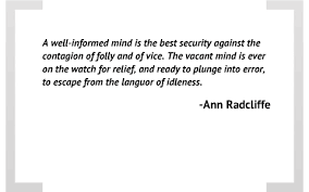 Ann Radcliffe Universal Truth In Quotes By Jessie Edge