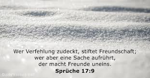 Spruche 17 9 Bibelvers Dailyverses Net