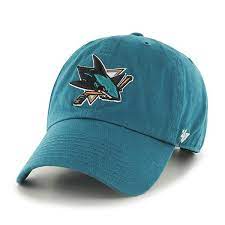 San Jose Sharks Clean Up Dark Teal 47 Brand Adjustable Hat Detroit Game Gear Adjustable Hat 47 Brand Dark Teal