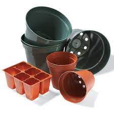 Whether you're searching for the perfect flower pot to showcase an orchid, planter boxes to decorate for the season or utilitarian clay pots to stock a planting table for spring starters, you can find all the options at lowe's. 10 Ways To Reuse Plastic Plant Pots Plastic Plant Pots Plastic Flower Pots Reuse Plastic Containers